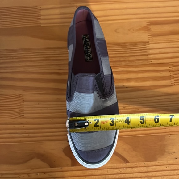 SPERRY | SILVER & GRAY RIBBON SLIP-ONS, SZ 7.5M - Picture 8 of 8